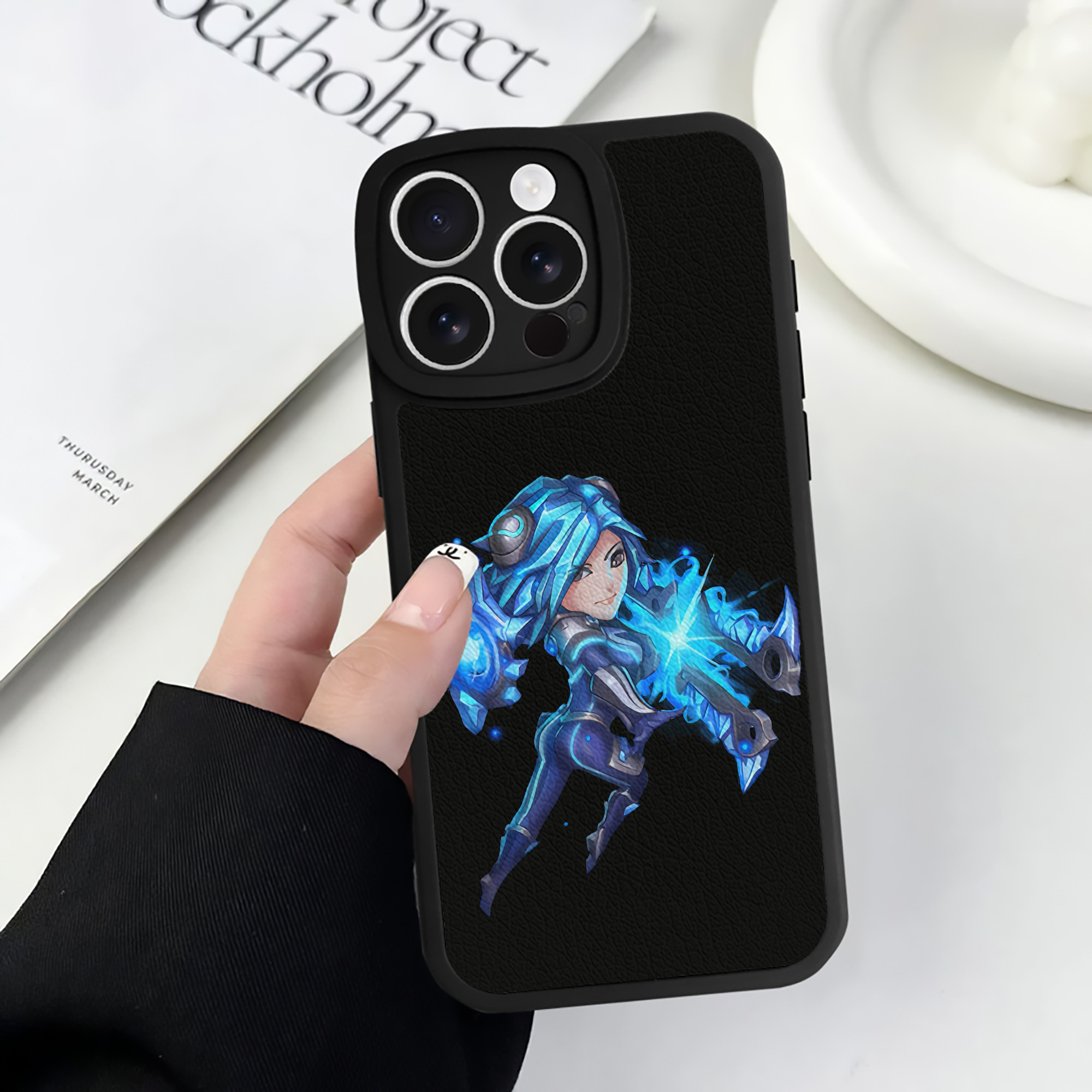 リーグ・オブ・レジェンド League of Legends LOL 【iPhone 16シリーズ対応】シリコンスマホケース（レザー調） 材質：シリコン